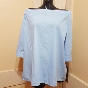 Halogen Women's Off The Shoulder Striped Top